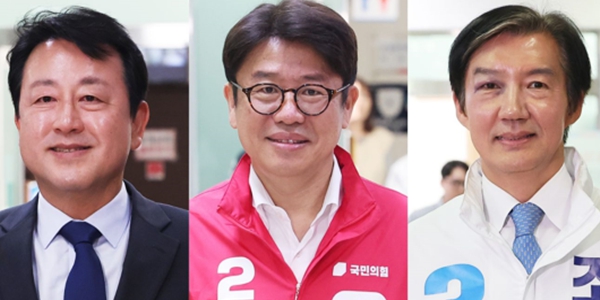 여론조사꽃 경기 평택을 보궐 선거 조사, '단일화' 관계 없이 조국·김용남·유의동 '초박빙'