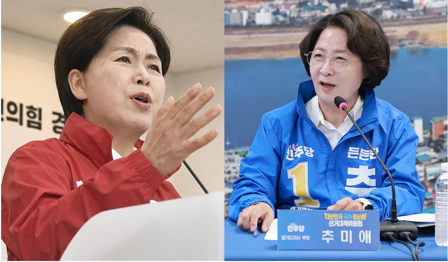 [6·3 판세 분석/경기] 이 대통령 업고 추미애 압승할까, 양향자 마지막 희망은 27일 토론회
