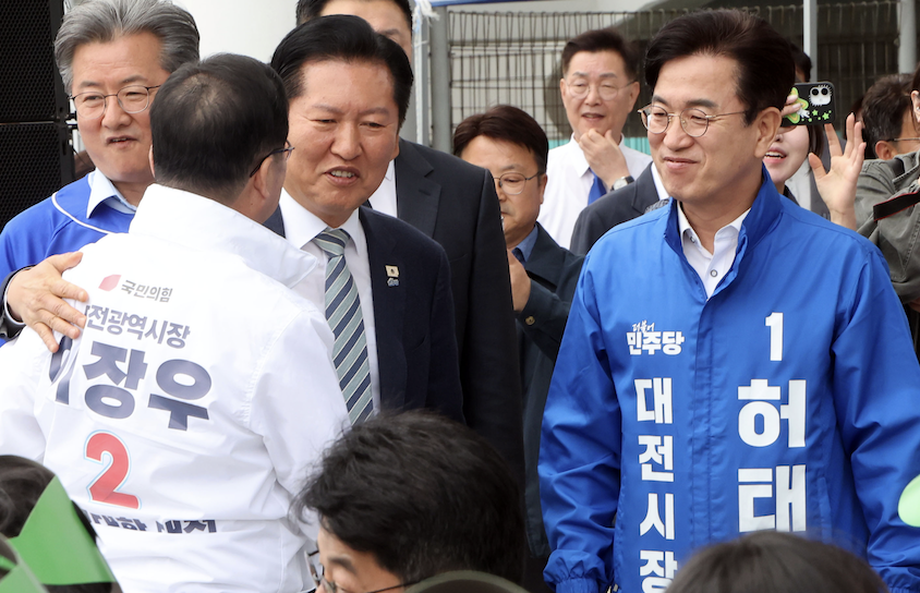 [6·3 판세 분석/대전시장] 4년 전 2%p 차로 패했던 허태정, 리턴매치에서 설욕 성공하나
