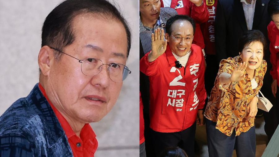 홍준표의 '박근혜 선거' 비판에 유영하가 원색적 비난으로 화답 : 배신자, 방정, 흰소리, 가지가지 한다