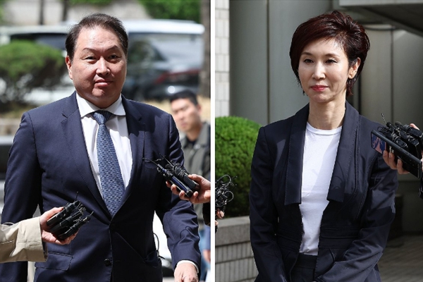 '세기의 재산분할' 최태원·노소영의 피할 수 없는 공방 : 16만 원 vs 60만 원    