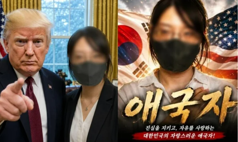 잠실 성조기 치마 여성, 극우들 사이 '올다르크'로 추앙 받는다 : 선수들과 체육계의 피해는 '노 관심'