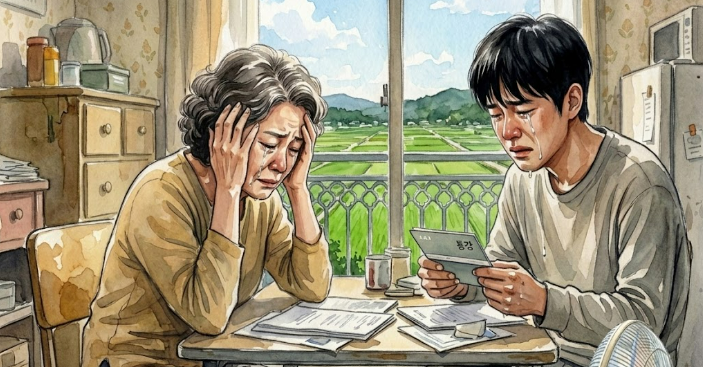 음성군 한 아파트서 50대 어머니와 20대 아들이 숨진 채 발견됐다 : 보이스피싱 피해자로 보인다