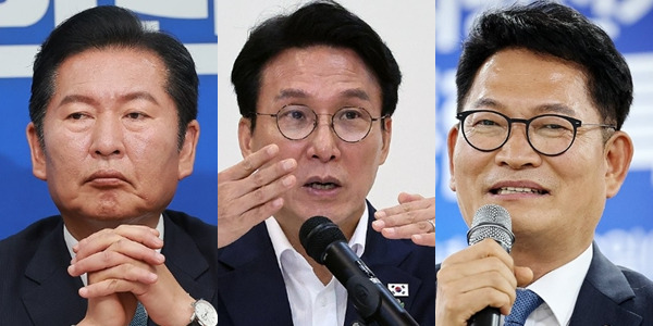 '정청래 사퇴'로 민주당 8·17 전당대회의 막이 올랐다, 정청래·김민석·송영길 3파전 전망