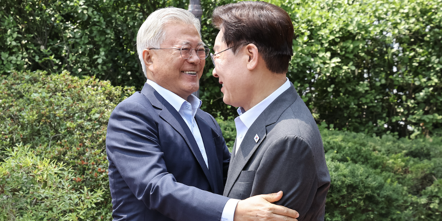 이재명·문재인 회동, 민주당 '명문정당' 기류 살아나나 : 이 와중에 김민석은 '유시민 공격'