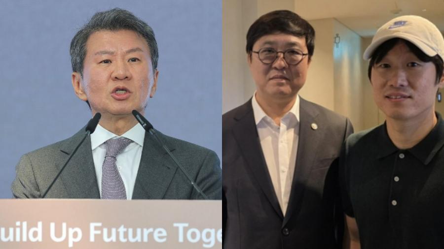 정몽규, 13년5개월 만에 대한축구협회장 물러났다 : 박지성 이끄는 'K-축구 혁신위' 출범한 날