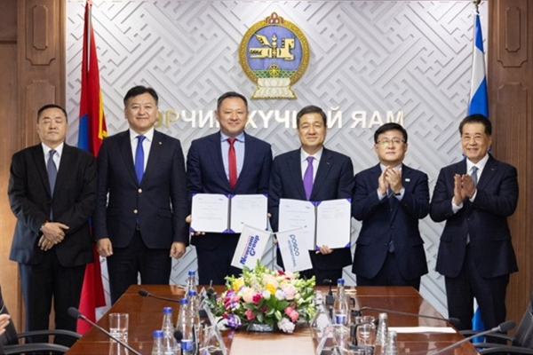 포스코인터내셔널 정부와 손잡고 몽골 에너지 전환 돕는다, 뉴컴과 1500억 규모 업무협약 맺고 중앙아시아 공략