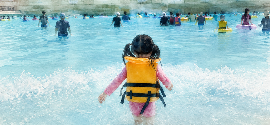 태권도장 단체 물놀이 간 7세 여아 파도풀서 익사했다 : 구명조끼 입었으나 참변이 일어난 이유
