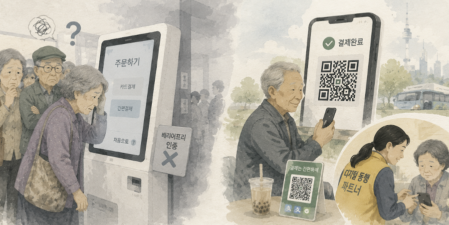 [허프 생각] 디지털 문명에 서툰 게 과연 나이 탓일까 : 사람을 기술에 맞춘 한국, 기술을 사람에 맞춘 중국