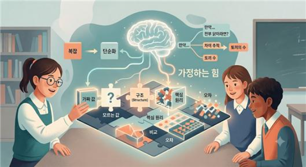 [이규영의 대치동 '수학' 학원의 비밀] 가정하는 순간 복잡한 꼬임이 풀리고 명확한 구조가 드러난다