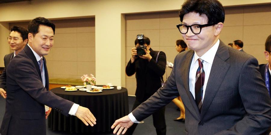 장동혁·한동훈, 법무부 장관 후보 김승원에 대동단결 : 임명 강행 땐 장외투쟁 한 목소리