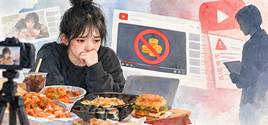 쯔양·히밥 '먹방 유튜버' 최대 위기 : 유튜브 '폭식·섭식장애' 규제에 먹방 유튜버들 수익 막히고 있다