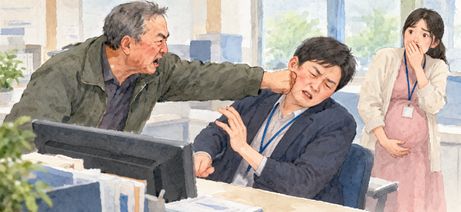 '60대 악성 민원인'에 징역형, 주민센터 공무원 폭행 : 임산부 팀원에게 말씀 조심해 달라 하자 달려들었다