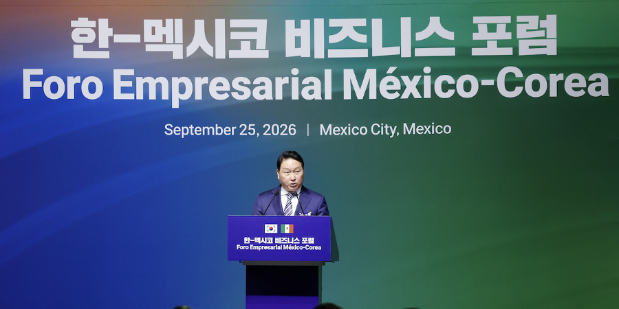 대한상의 회장 최태원, 멕시코서 경제협력 확대 제안 : 글로벌 접근성 갖춘 중요 경제 거점