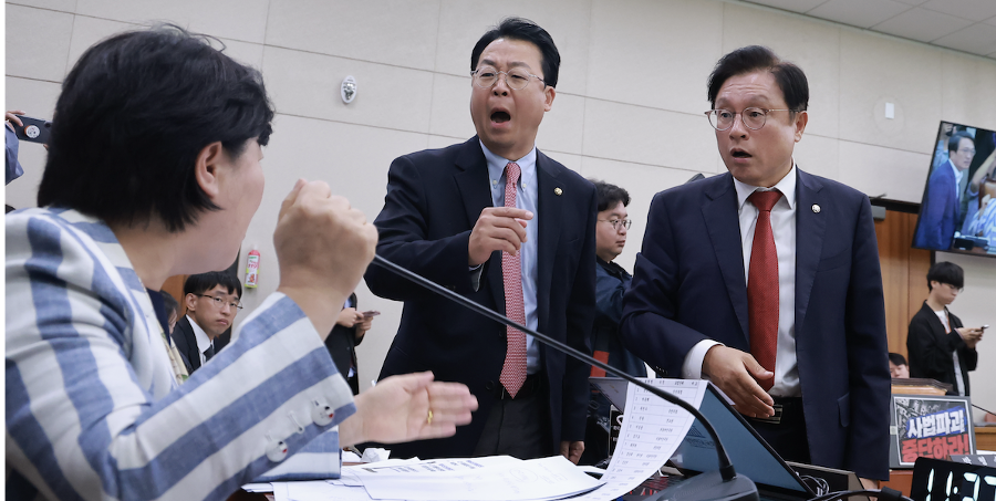 국힘 김태규 '부엉이바위' 망언에 발언권 정지, 후폭풍 계속 : '혼자서 6인분'·'조직폭력배 같다' 막말로 얼룩진 국감