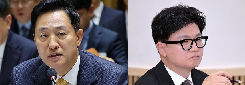[한국갤럽] 여권 김민석·조국 vs 야권 오세훈·한동훈 : 대선주자 호감도 모두 30% 이하
